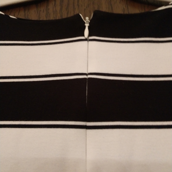 LOFT Black & White Striped Dress - Picture 3 of 7